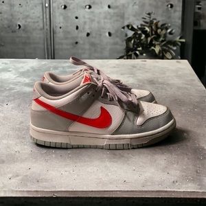 Nike Dunk Low White Wolf Grey University Red (GS)